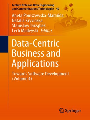 cover image of Data-Centric Business and Applications